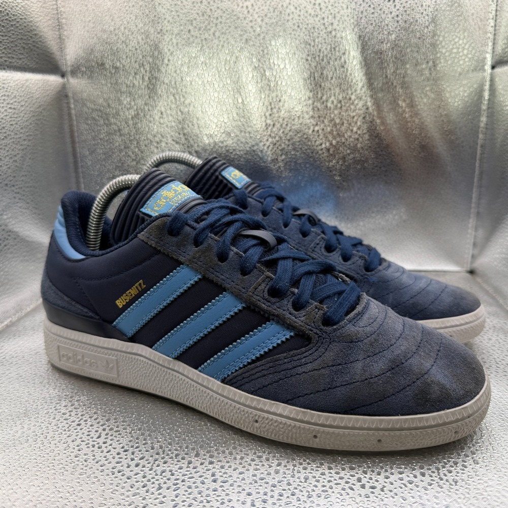 Size 7 Adidas Busenitz Navy Light Blue Mens Athletic Sneaker Shoes IG5295